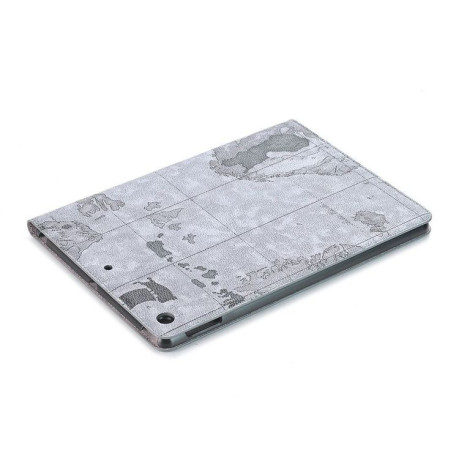 Чехол - книжка Map Pattern на iPad 9/8/7 10.2 (2019/2020/2021) - серый