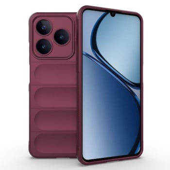 Силіконовий чохол Magic Flannel для Realme C61 4G Global – винно-червоний