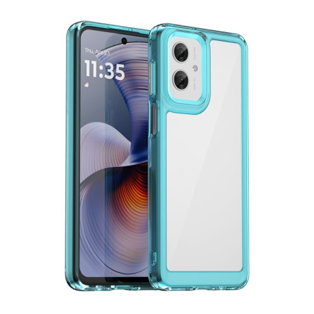 Протиударний чохол Colorful Acrylic Series для Motorola Moto G55 5G - синій