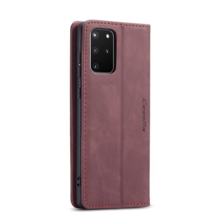 Кожаный чехол CaseMe-013 Multifunctional на Samsung Galaxy S20 Plus - винно-красный