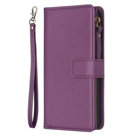 Чехол книжкаа Zipper Wallet Leather Flip на Xiaomi Redmi Note 13 4G - фиолетовый