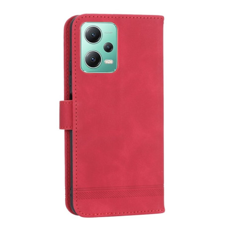 Чехол-книжка Dierfeng Dream для Xiaomi Redmi Note 12 4G - красный