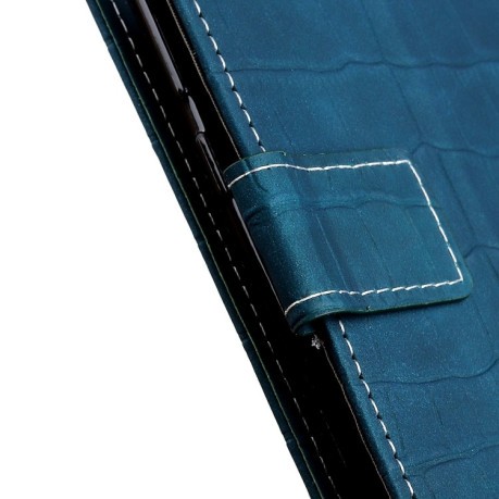Чехол-книжка Magnetic Crocodile Texture на Realme 9i/OPPO A76/A96 - зеленый