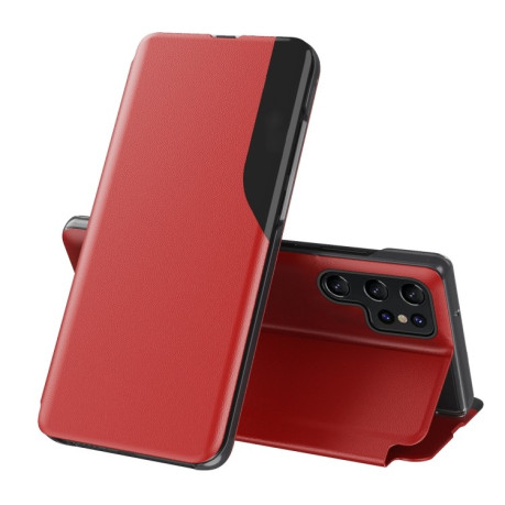 Чехол-книжка Clear View Standing Cover для Samsung Galaxy S25 Ultra 5G - красный