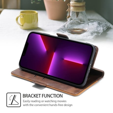 Чохол-книжка Contrast Color для OnePlus Ace 3V 5G - Dark Brown + Gold