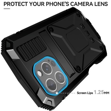 Противоударный чехол R-JUST Life Waterproof для iPhone 16 Pro  - черный