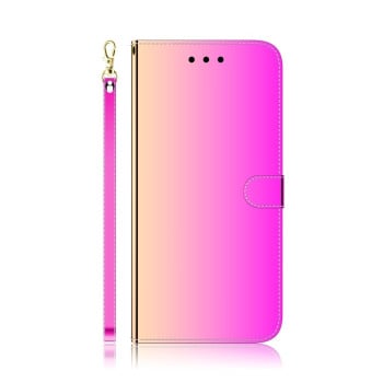 Чехол-книжка Lmitated Mirror для Samsung Galaxy M33 5G - розовый