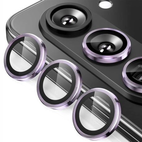 Защитное стекло на камеру ENKAY Aluminium для Samsung Galaxy Fold 6 - фиолетовое