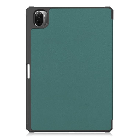 Чехол-книжка Custer Pattern Pure Color на Xiaomi Pad 5 / 5 Pro - зеленый