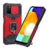 Противоударный чехол Sliding Camera Design для Samsung Galaxy A03s/A02s - красный