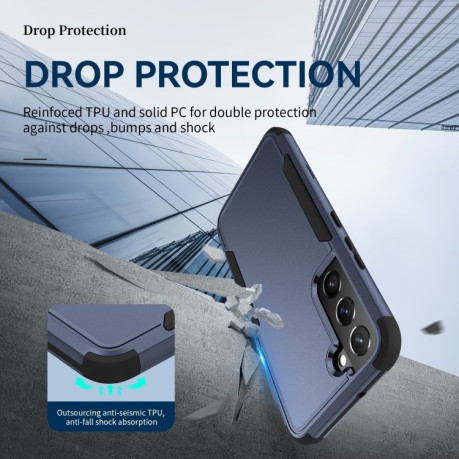 Противоударный чехол EsCase durable для Samsung Galaxy S23 5G - сине-черный