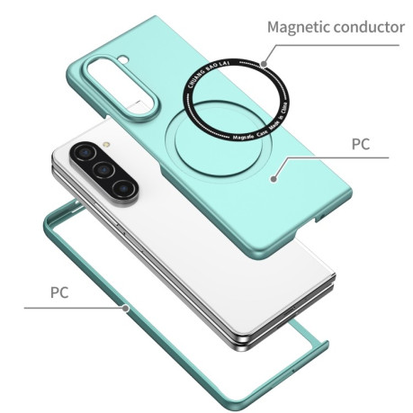 Противоударный чехол Magsafe Magnetic Folding для Samsung Galaxy Fold 5 - голубой