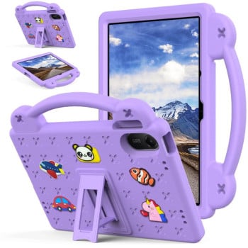 Противоударный чехол EVA Handle Kickstand Children для Xiaomi Redmi Pad 2 11 2025 - фіолетовий