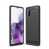 Чохол Brushed Texture Carbon Fiber Samsung Galaxy A02s - чорний