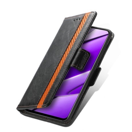 Чехол-книжка CaseNeo Splicing Dual Magnetic Buckle Leather для Realme 11 4G Global - черный