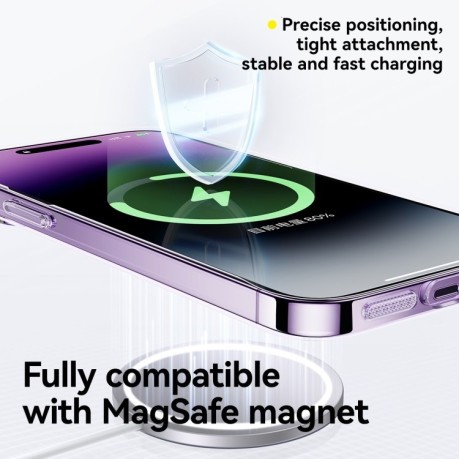 Чохол Baseus Lucent Series Ultra-thin Magsafe для iPhone 15 - прозорий