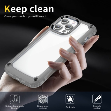Противоударный чехол Soft Clear для iPhone 15 - черный
