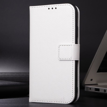 Чехол-книжка Diamond Texture для OnePlus 12R / Ace 3 5G - белый