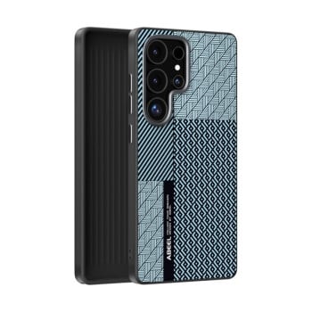 Ультратонкий чохол ABEEL 6D Micro Relief MagSafe Magnetic  для Samsung Galaxy S25 Ultra 5G - Carbon Fiber Blue