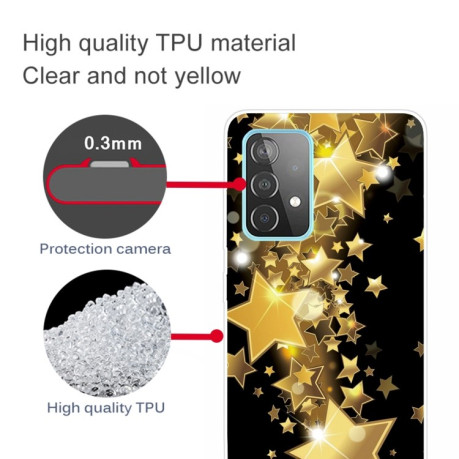 Ударозащитный чехол Painted для Samsung Galaxy A72 - Gold Star