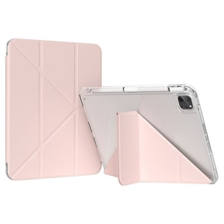 Чехол-книжка GEBEI Demation Leather для iPad Pro 11 2024 / Pro 12.9 - розовый