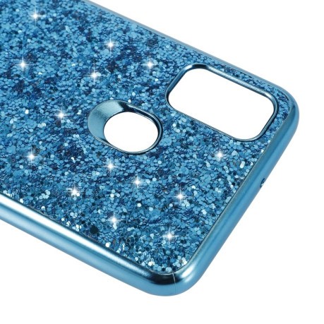 Ударозащитный чехол Glittery Powder на Samsung Galaxy M21/M30s - черный