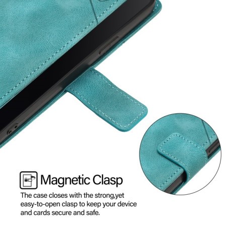 Чохол-книжка Skin-feel Embossed для Xiaomi 14T Pro - зелений