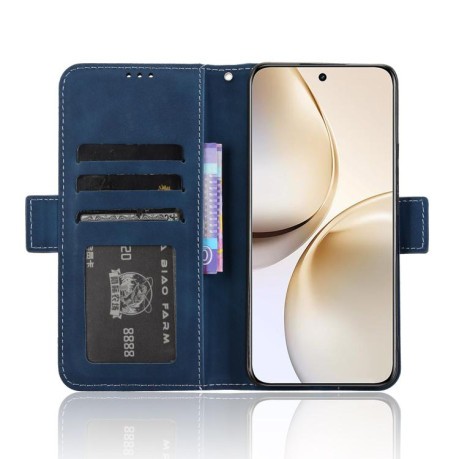 Чехол-книжка Skin Feel Calf на Realme 14 Pro+ - синій