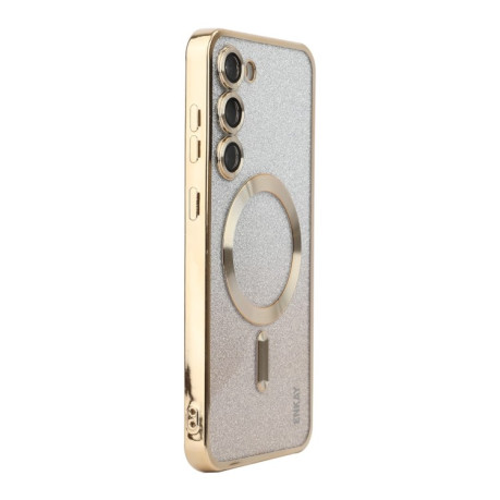 Протиударний чохол ENKAY Hat-Prince Magnetic Glitter Plated  для Samsung Galaxy S25+ 5G - золотий