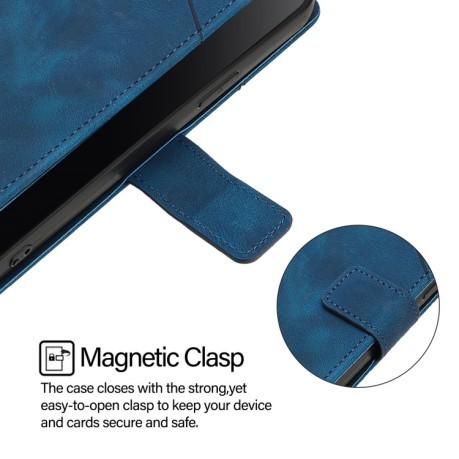 Чехол-книжка Skin-feel Embossed для Infinix Hot 50 Pro+ 4G - синий