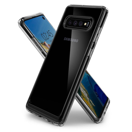 Оригинальный чехол Spigen Ultra Hybrid для Samsung Galaxy S10 Crystal Clear