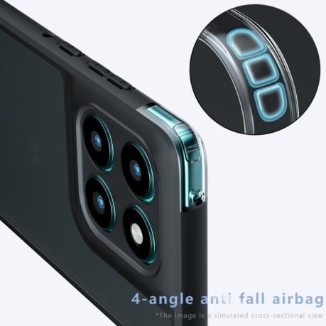 Противоударный чехол Armor Precise Hole PC Hybrid TPU для Motorola Edge 60 Pro - прозрачный