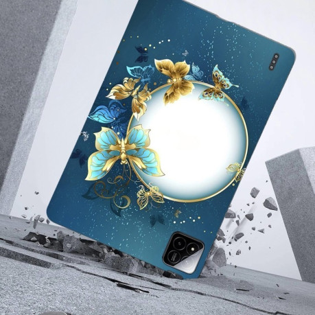 Чехол Color Painting Pattern Smart для Xiaomi Pad 7 / Pad 7 Pro - Butterfly Circle