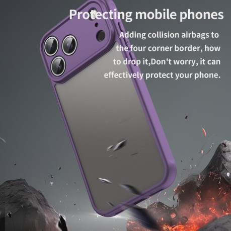 Чехол Fan Dun Series TPU Hybrid PC на iPhone 17 Pro Max - фиолетовый
