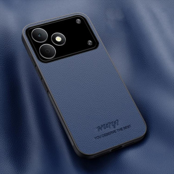 Чехол HUIYI Leather Magnetic на Realme Note 80 4G — синий