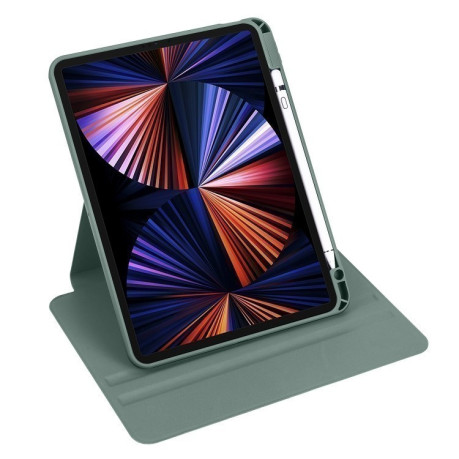 Чохол-книжка Acrylic 360 Degree Rotation Holder Leather для iPad Pro 13 2024 - зелений