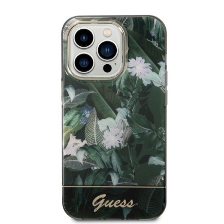 Оригінальний чохол Guess Jungle Collection на iPhone 14 Pro Max - green