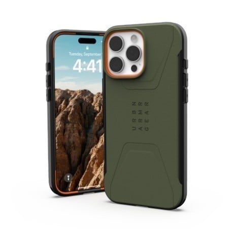 Оригинальный чехол UAG Civilian для iPhone 16 Pro Max - Green