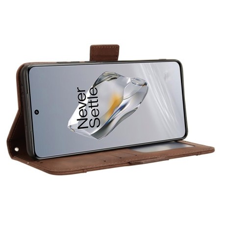 Чехол-книжка Skin Feel Calf на OnePlus 12R / Ace 3 5G - коричневый