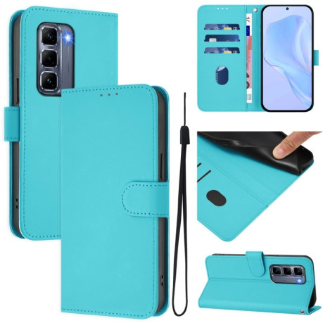 Чехол-книжка Skin Feel Solid Color Leather для Infinix Hot 50 Pro+ - синій