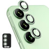 Захисне скло на камеру ENKAY Aluminium Samsung Galaxy S25+ 5G - зелене