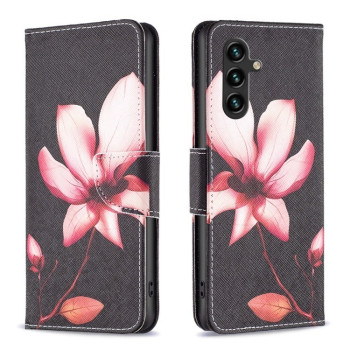 Чехол-книжка Colored Drawing Pattern для Samsung Galaxy A35 - Lotus