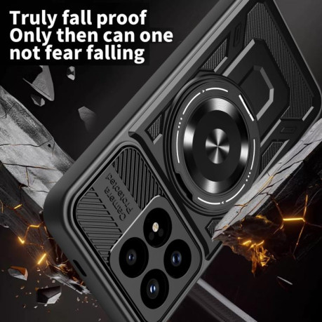 Протиударний чохол Armor Rotating Holder MagSafe на Xiaomi Redmi K90 / Poco F8 Pro — червоний