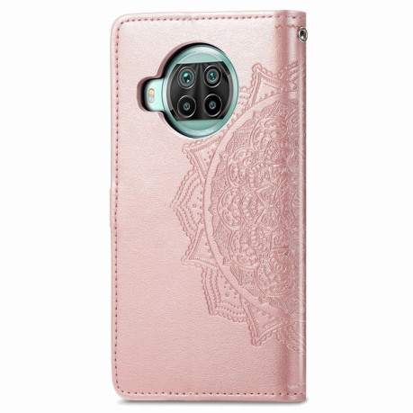 Чехол-книжка Mandala Embossing на Xiaomi Mi 10T Lite - розовое золото
