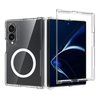 Прозрачный магнитный чехол Scratch-proof Transparent Magnetic на Samsung Samsung Galaxy Fold8 5G — прозрачный