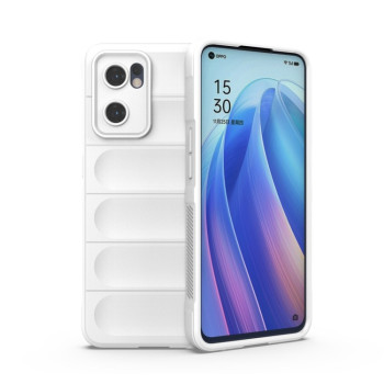 Силіконовий чохол Magic Flannel для OPPO Reno7 5G Global/ Find X5 Lite/OnePlus Nord CE2 5G - білий