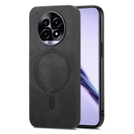 Чехол Retro MagSafe Magnetic на Realme 13 Pro 5G - черный