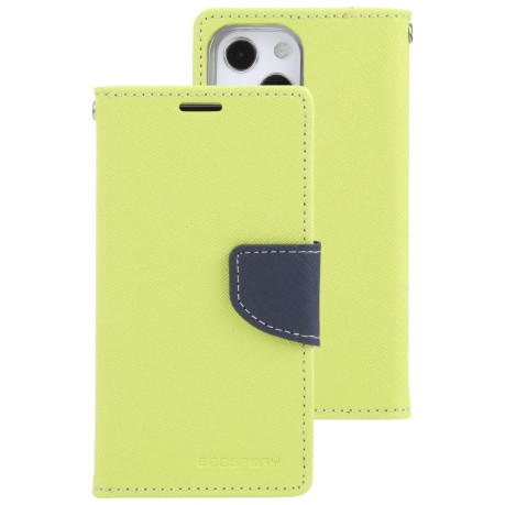 Чохол-книга Mercury Goospery Magnetic для iPhone 14 Plus - світло-зелений