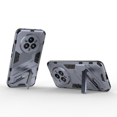Противоударный чехол Punk Armor для Realme 14 Pro+ 5G - серый