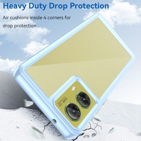Противоударный чехол Colorful Acrylic Series для Motorola Moto G85 - синий
